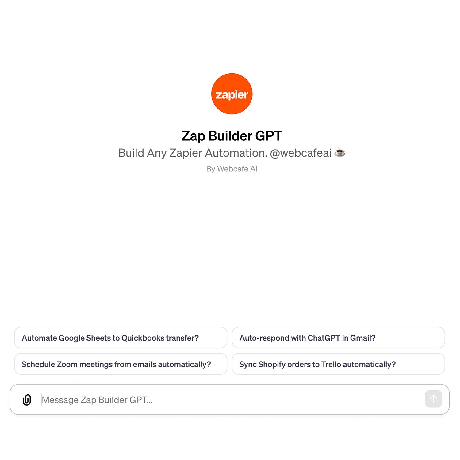 Zap Builder GPT: Streamline Workflows With AI-Powered Automation ...